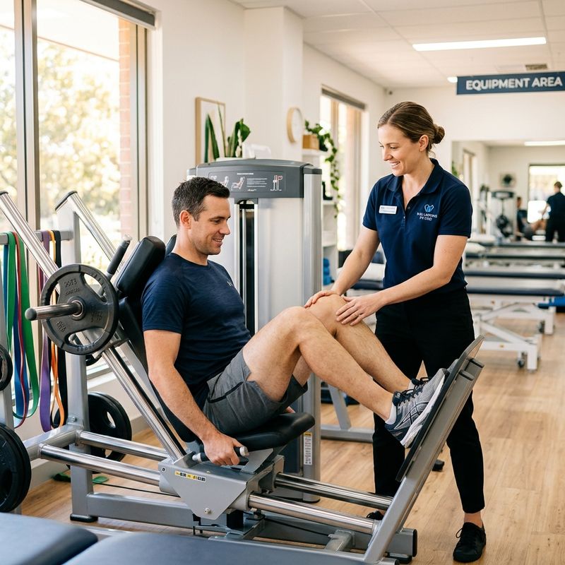 Beinpresse Gerätetherapie