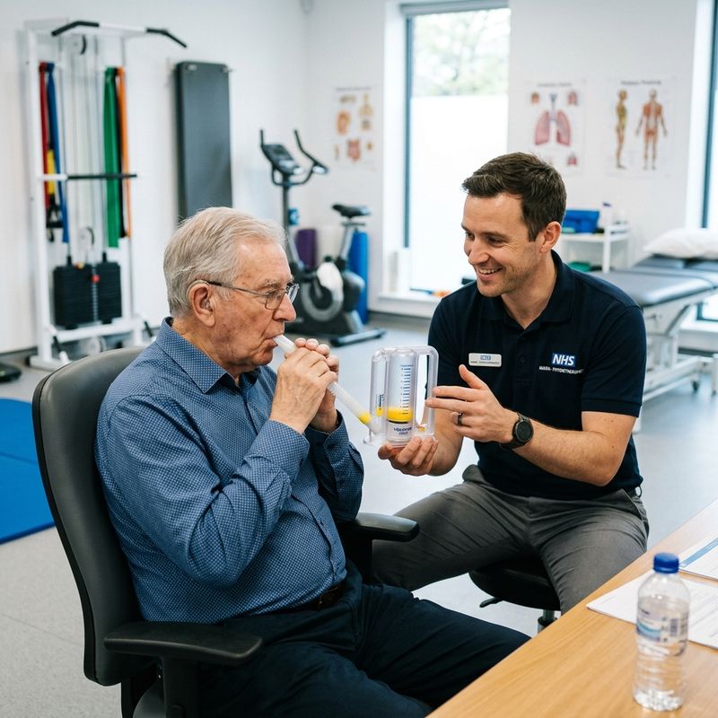 Atemtherapie mit Trainingsgerät